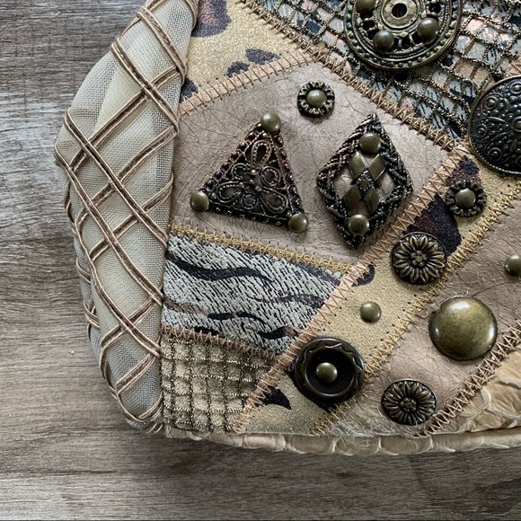 Vintage Brizzolari Italy patchwork crossbody bag - Picture 4 of 10